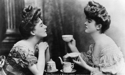 Victorian ladies drinking tea