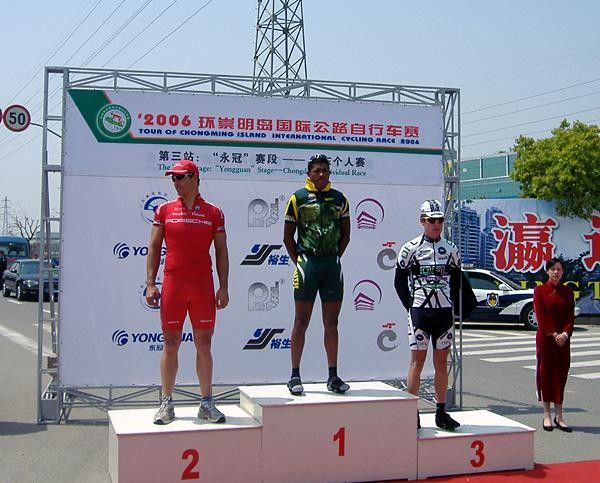 Bernard Sulzberger made the podium along with Rob McLachlan and winner Nolan Hoffman