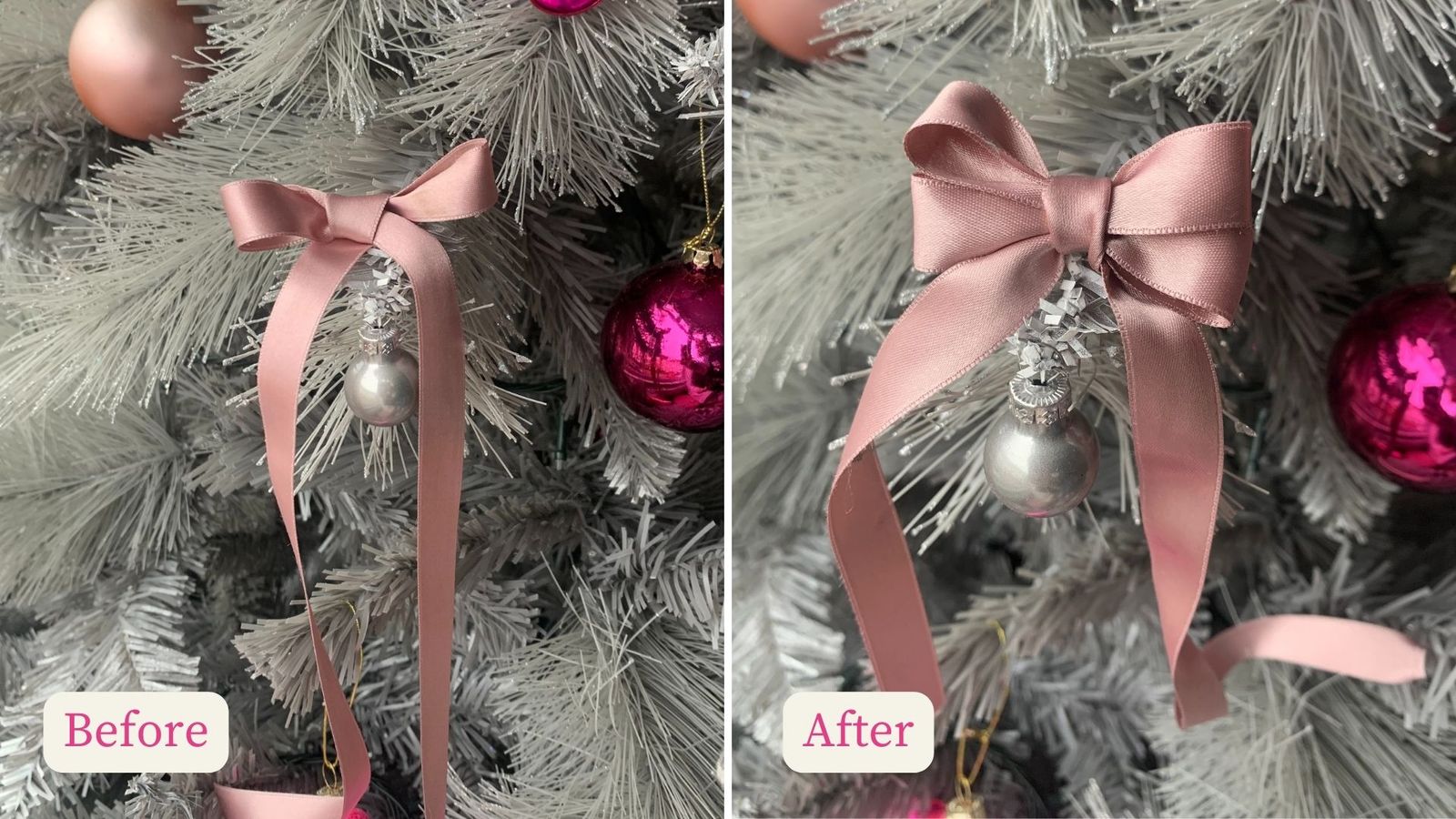 tying a bow tie with ribbon