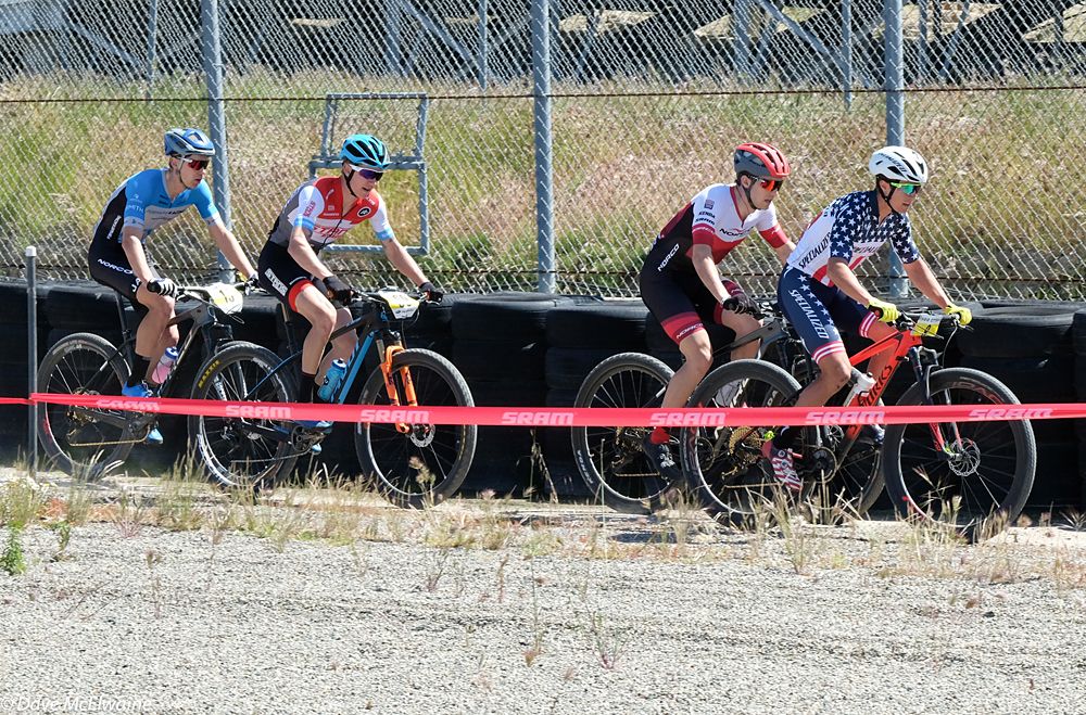 Howard Grotts (Specialized) leading towards the end of the first lap