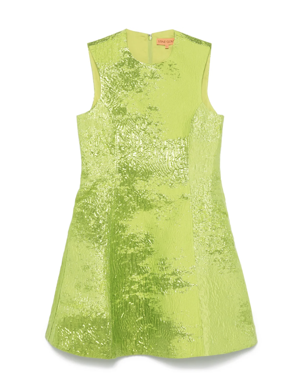 Stine Goya Sleeveless Metallic Jacquard Mini Dress
