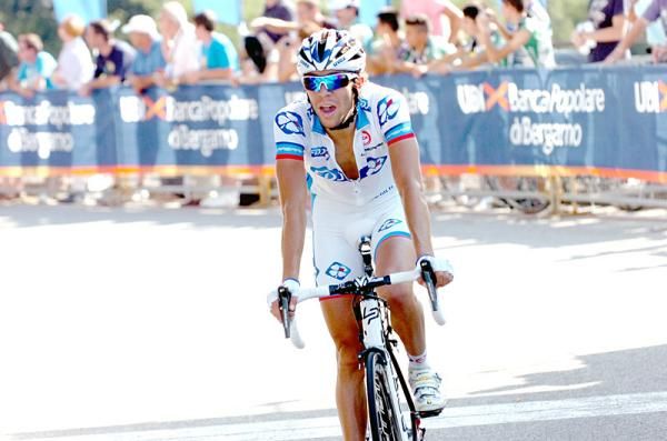 Thibaut Pinot (FDJ) rounds out the Tre Valli Varesine podium in third place.