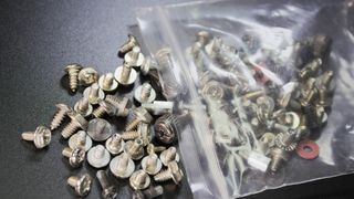 Screws in a ziplock bag