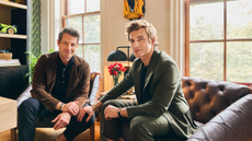 Nate Berkus and Jeremiah Brent in the LEGO Holiday Home office