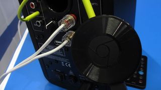 Chromecast Audio connected to system