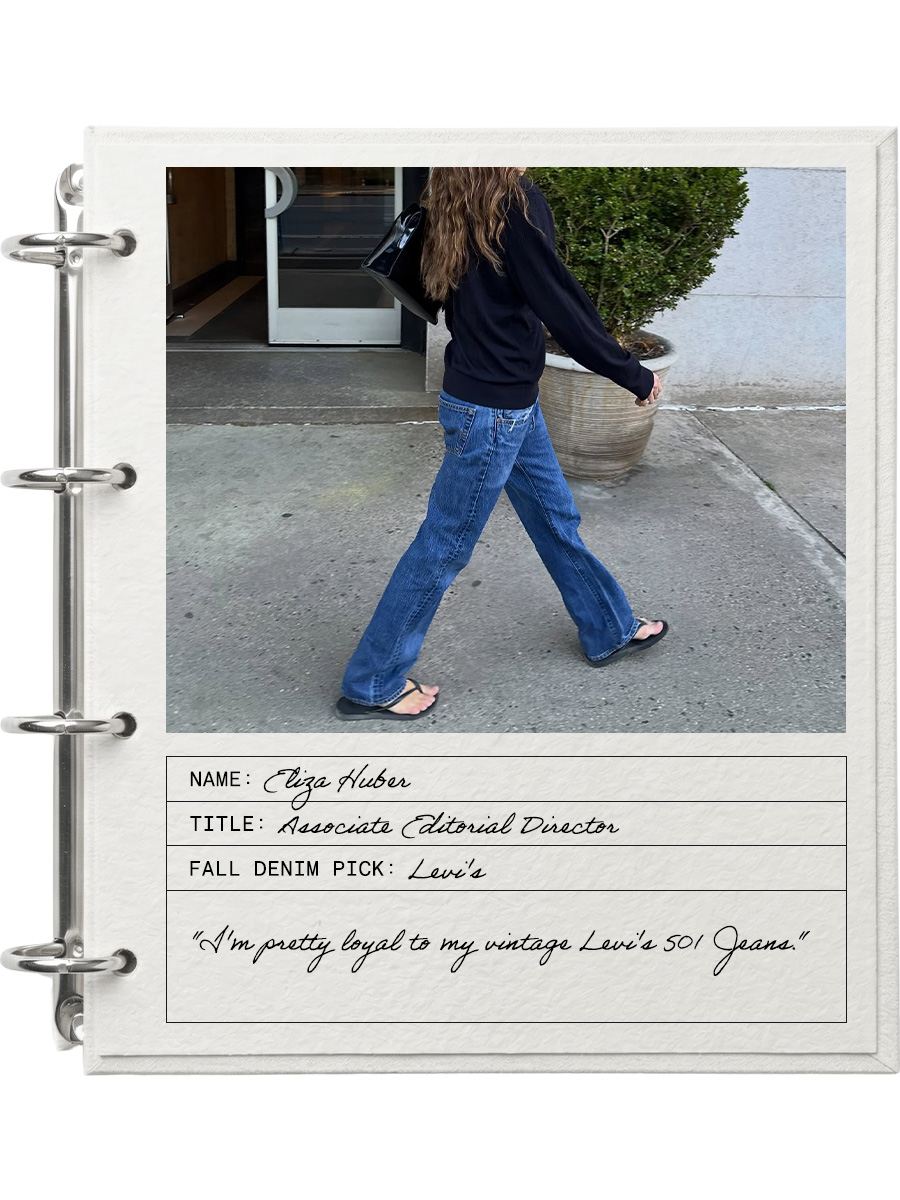 Eliza Huber wearing vintage Levi's jeans.