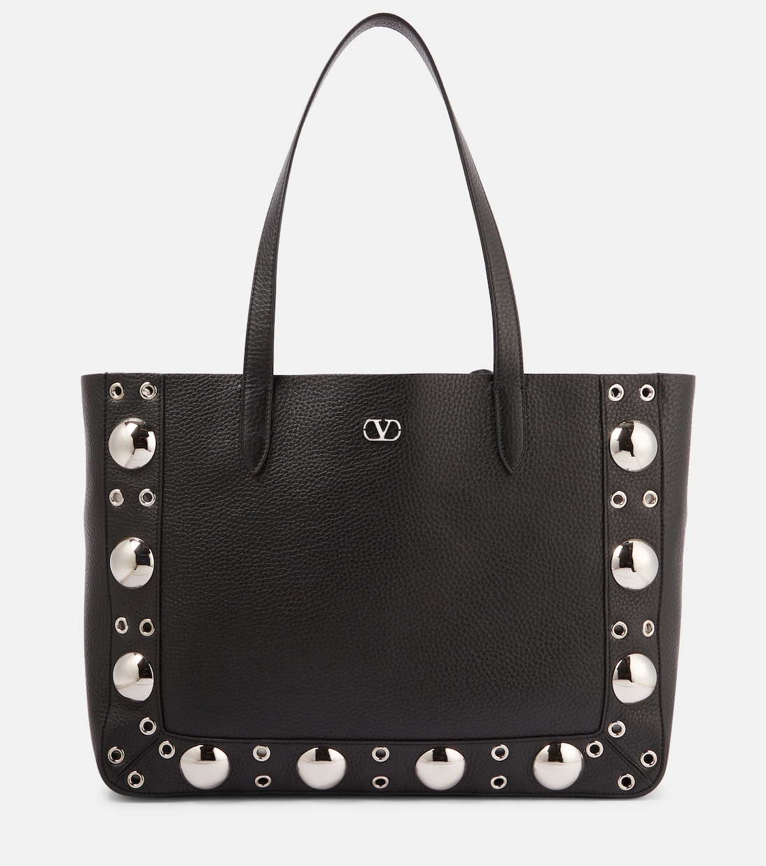 Nellcôte Medium Studded Leather Shopper