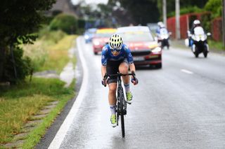 Sara Martin in the break on stage four of the Tour de France Femmes 2024