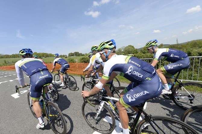 Orica-GreenEdge ride La Redoute