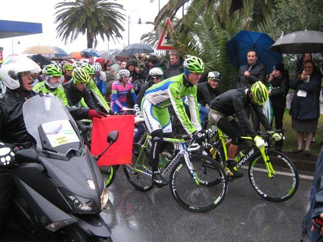 Racers roll out for the re-start