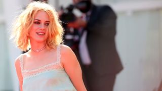 venice, italy september 03 kristen stewart attends the red carpet of the movie spencer during the 78th venice international film festival on september 03, 2021 in venice, italy photo by franco origliagetty images