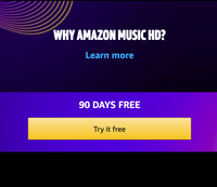 Amazon Music HD 3-month trial FREE
