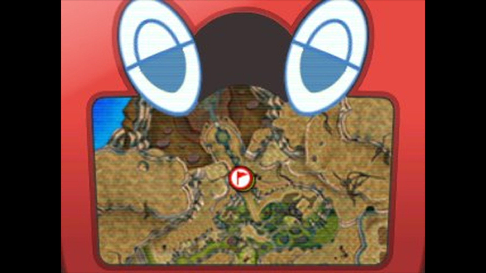 The Rotom Pokedex displays a map in Pokemon Sun &amp;amp; Moon