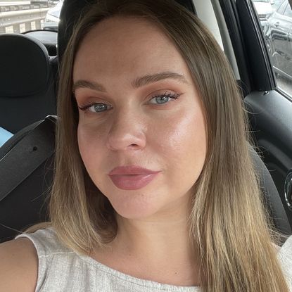 Valeza wearing the charlotte tilbury unreal skin sheer glow tint