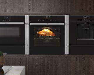 NEFF smart oven with a roast chicken