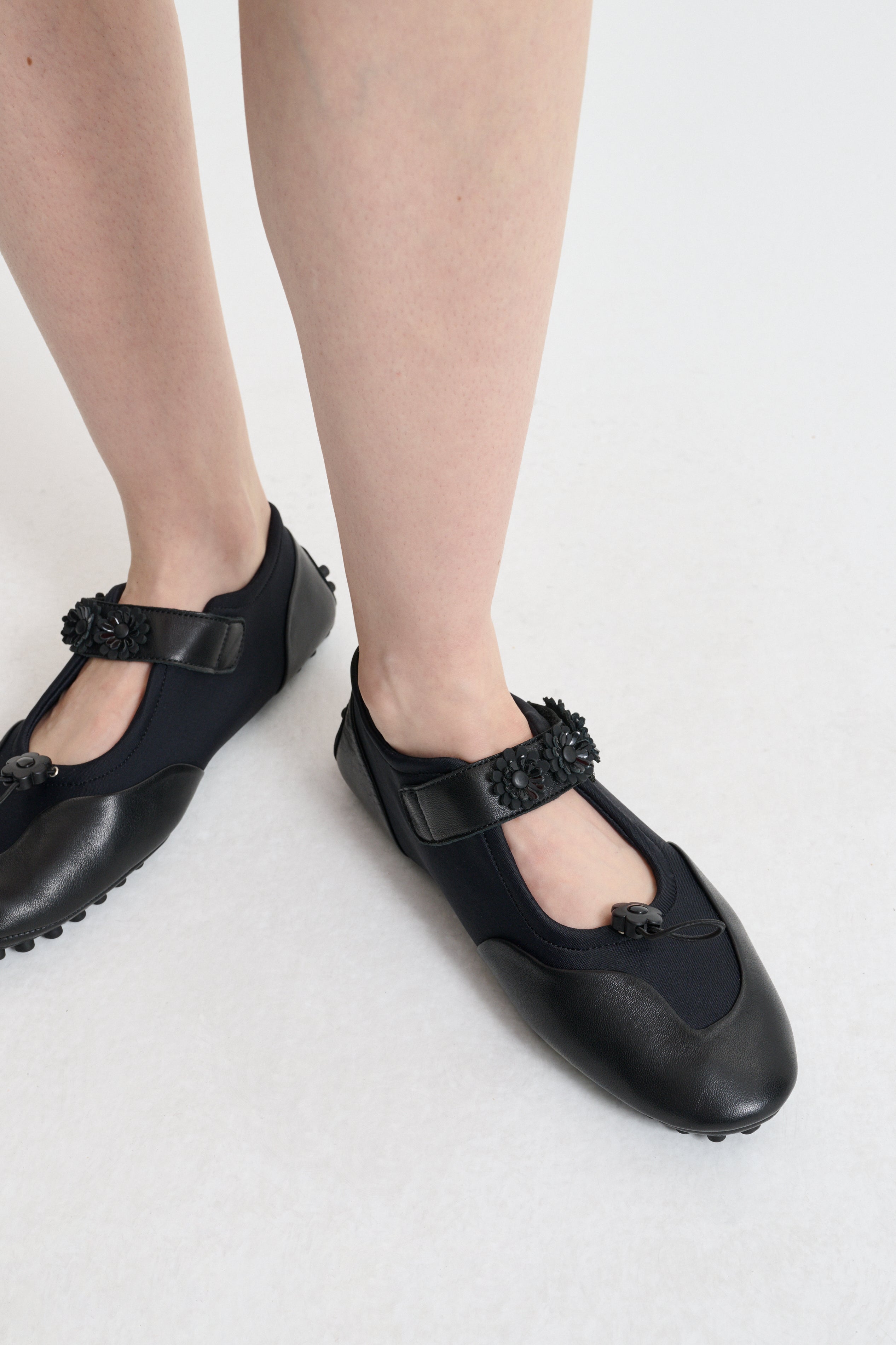 Base | Mary Jane Flat Neoprene Black