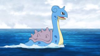 Lapras seen in the Pokemon anime.