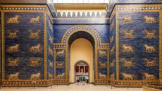 The Ishtar Gate of Babylon as seen at the Pergamon Museum in Germany.