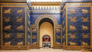 The Ishtar Gate of Babylon as seen at the Pergamon Museum in Germany.