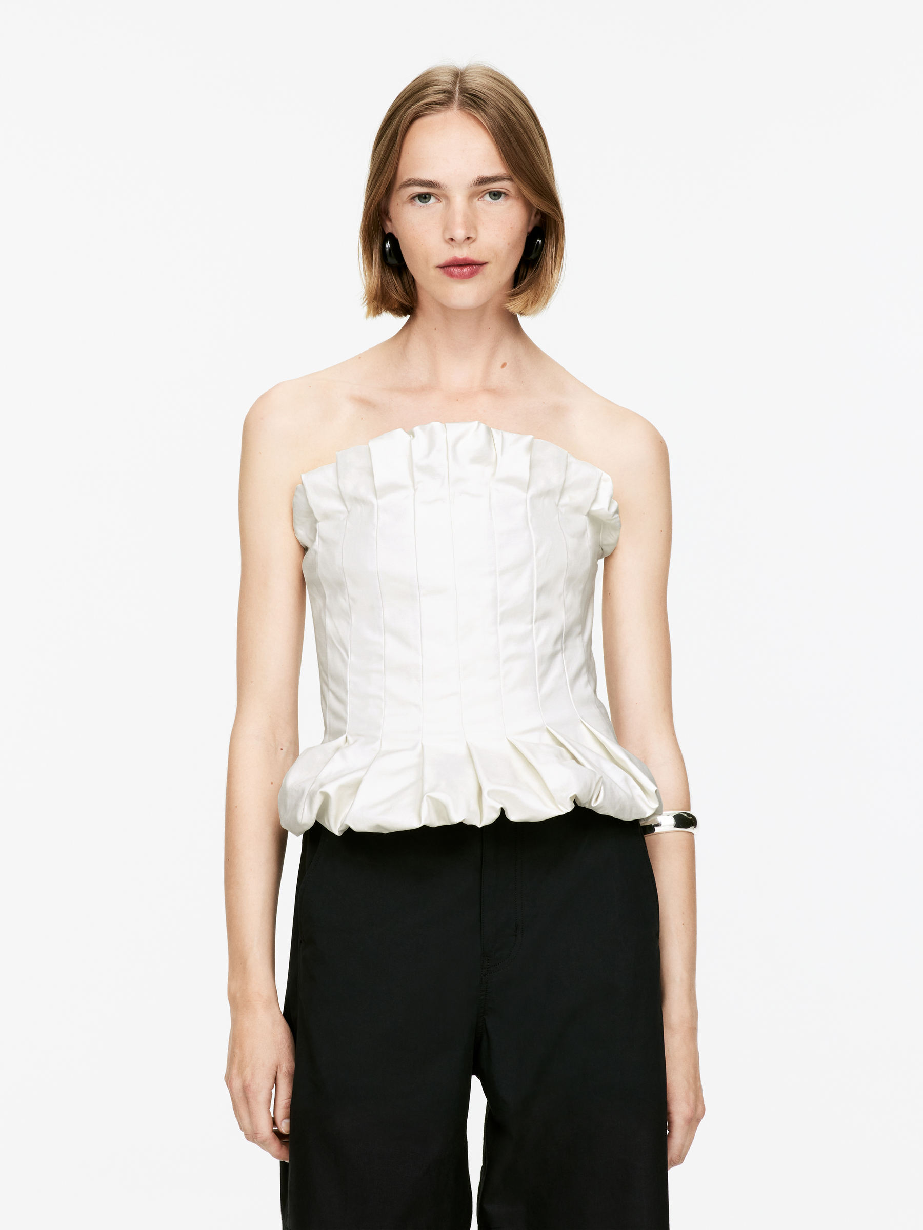 Pleated Bustier – Off White – Women – Arket Gb