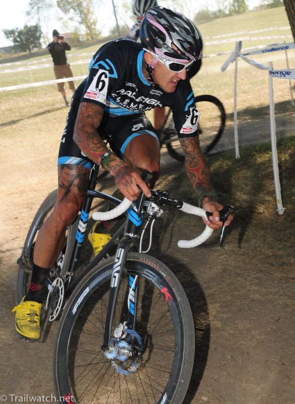 Ben Berden (Raleigh Clement) riding in the top five