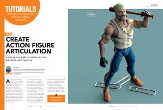 Create poseable action figures with this Zbrush training