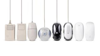 Apple mouse design through the years