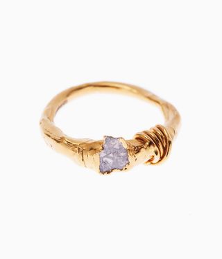 gold engagement ring, featured in an edit of affordable engagement rings