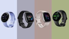 Google Pixel Watch 3, Fitbit Versa 4, Sense 2, and Google Pixel Watch 4, all savings as part of the Fitbit deals in the Black Friday sale 2025
