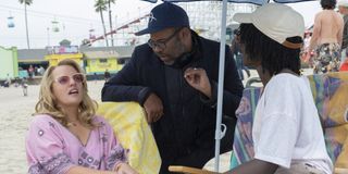 Jordan Peele Elisabeth Moss Lupita Nyong'o behind the scenes Us