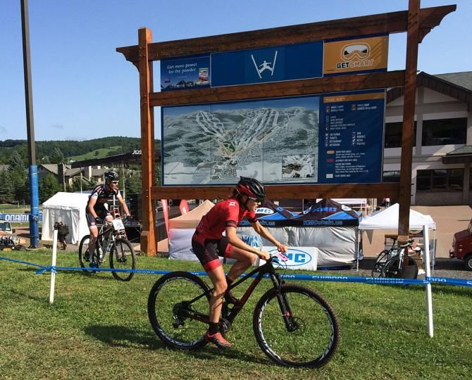 Kate Courtney (Specialized) in the eliminator qualifying