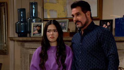 Luna (Lisa Yamada) and Bill (Don Diamont) in The Bold and the Beautiful