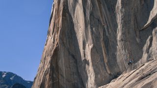 A climber on El Capitan, Yosemite
