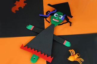 A Halloween crafts for kids witch