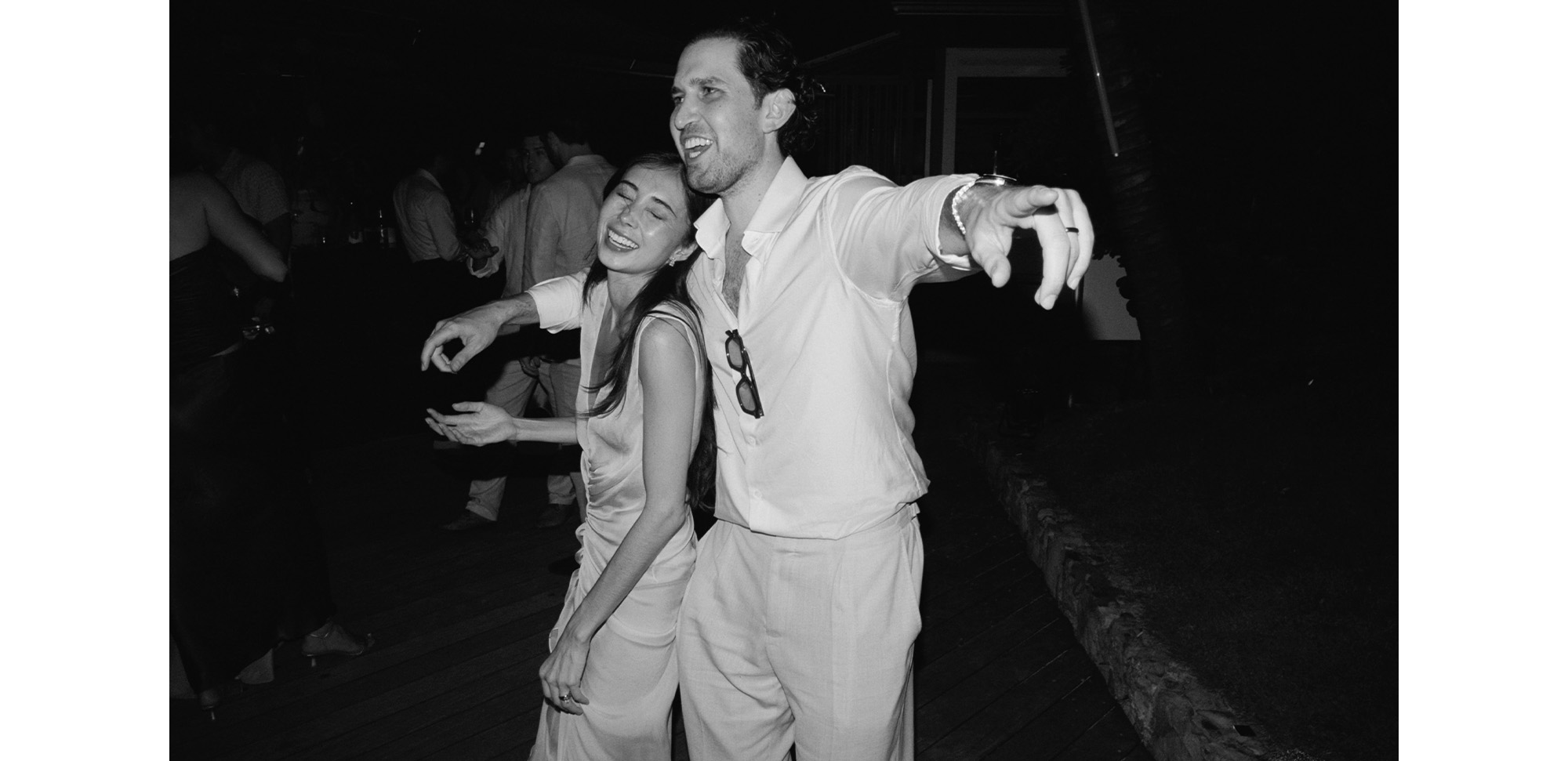 Alexis and Andrew at the after-party.