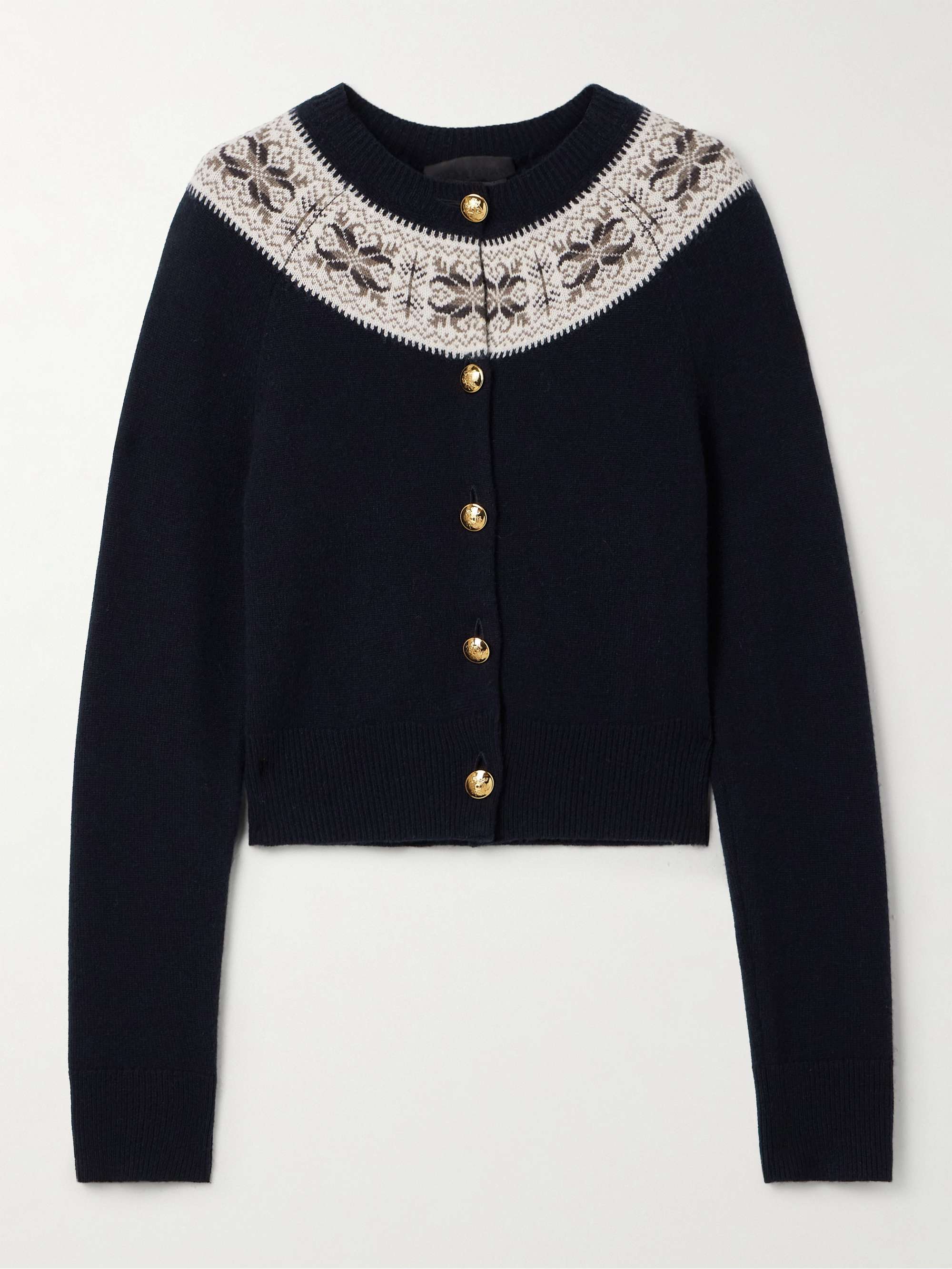 Josefa Fair Isle Cashmere Cardigan