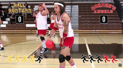 One Direction gets the snot beat out of them by a female dodgeball team