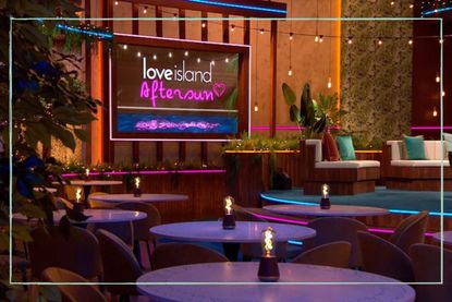 A photo of the set where Love Island Aftersun is filmed