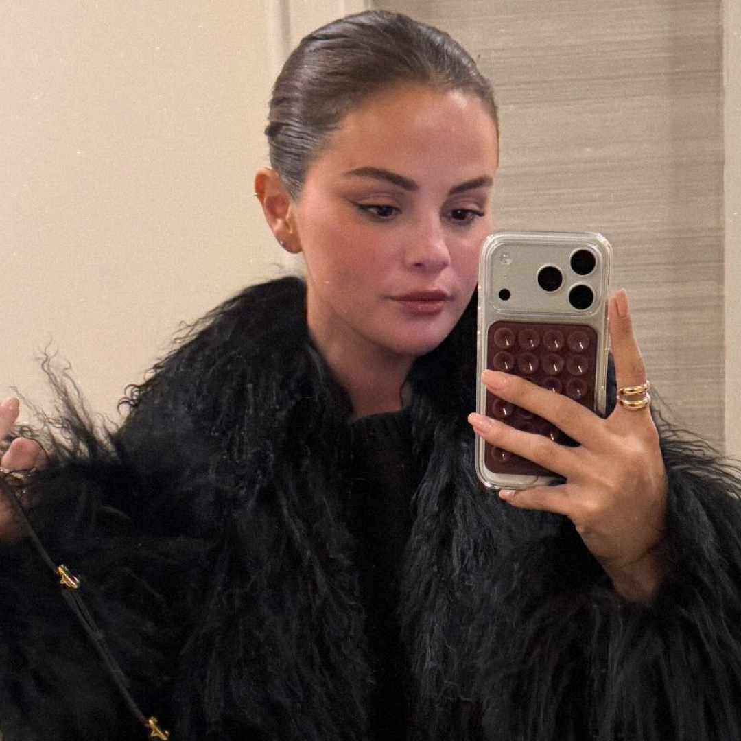 Selena Gomez styled two black, shearling-trimmed Penny Lane coats on Instagram