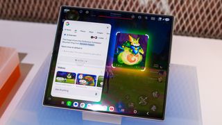 Samsung Galaxy Z Fold 7 Circle to Search mid-game hands-on