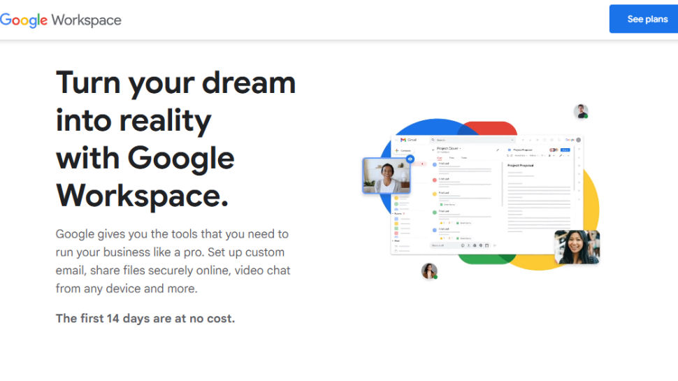 Google Meet website screenshot (May 2025)