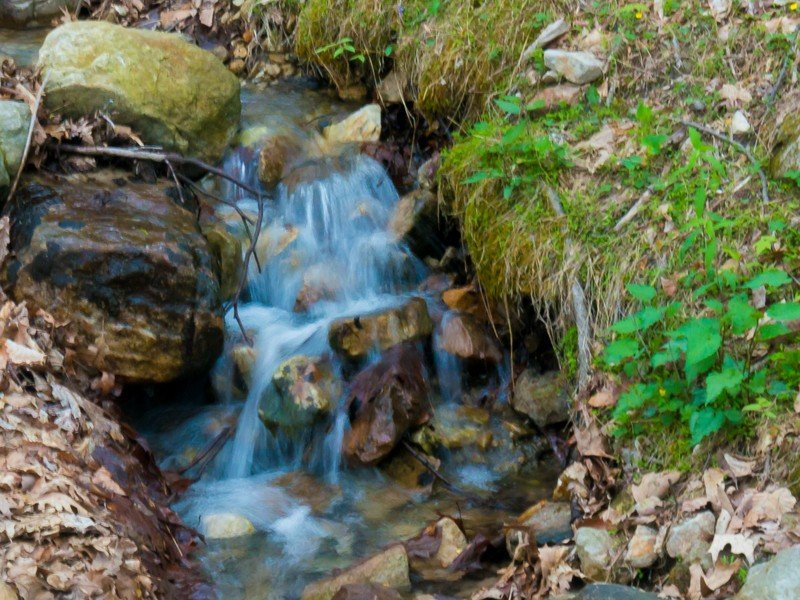 Tiny waterfall