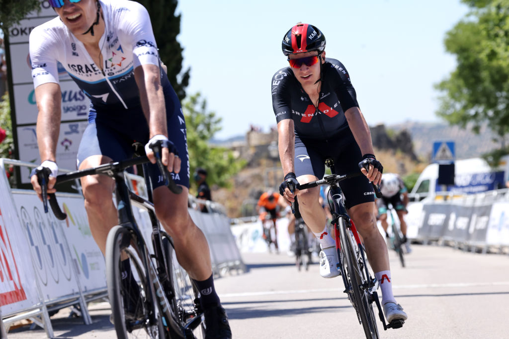ZAHARA DE LA SIERRA SPAIN MAY 18 Ethan Hayter of United Kingdom and Team INEOS Grenadiers at arrival during the 67th Vuelta A Andalucia Ruta Del Sol 2021 Stage 1 a 1521km stage from Mijas to Zahara de la Sierra 441m VCANDALUCIA on May 18 2021 in Zahara de la Sierra Spain Photo by Gonzalo Arroyo MorenoGetty Images