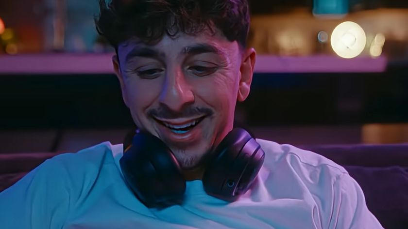 FaZe Rug smiling at his phone in an Amazon Alexa ad