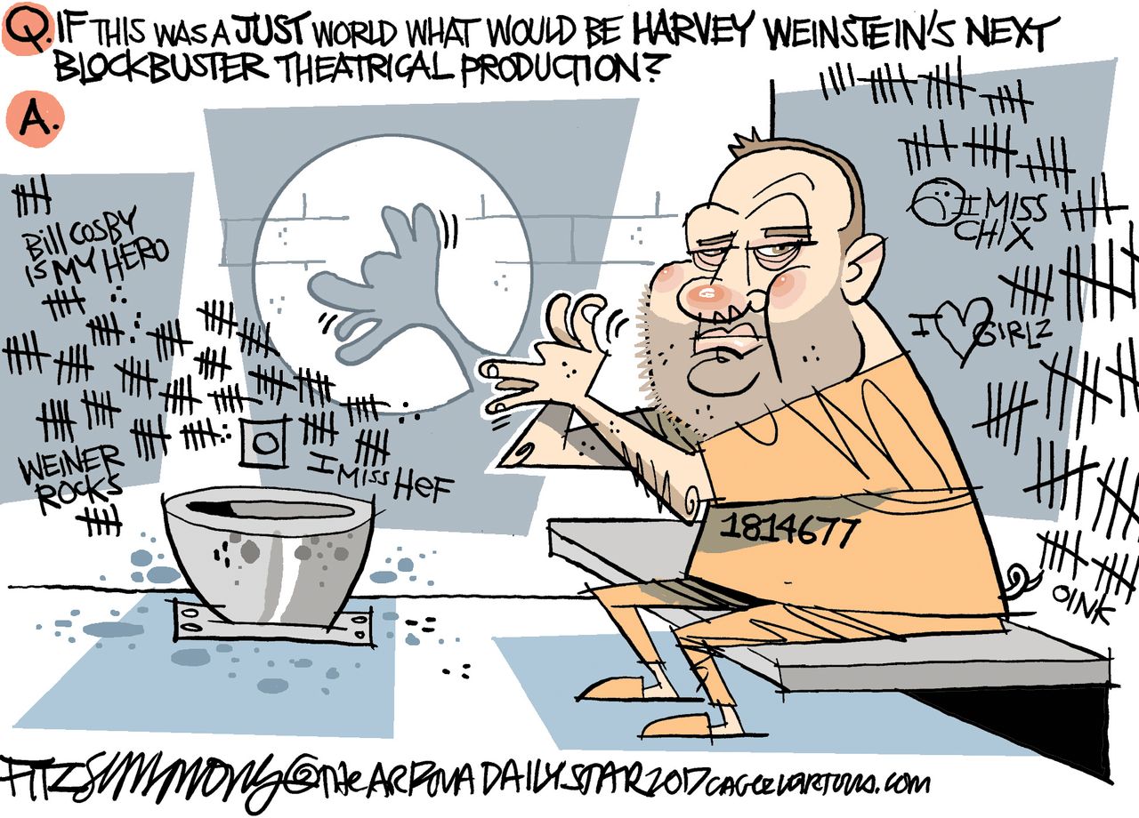 Editorial cartoon U.S. Harvey Weinstein