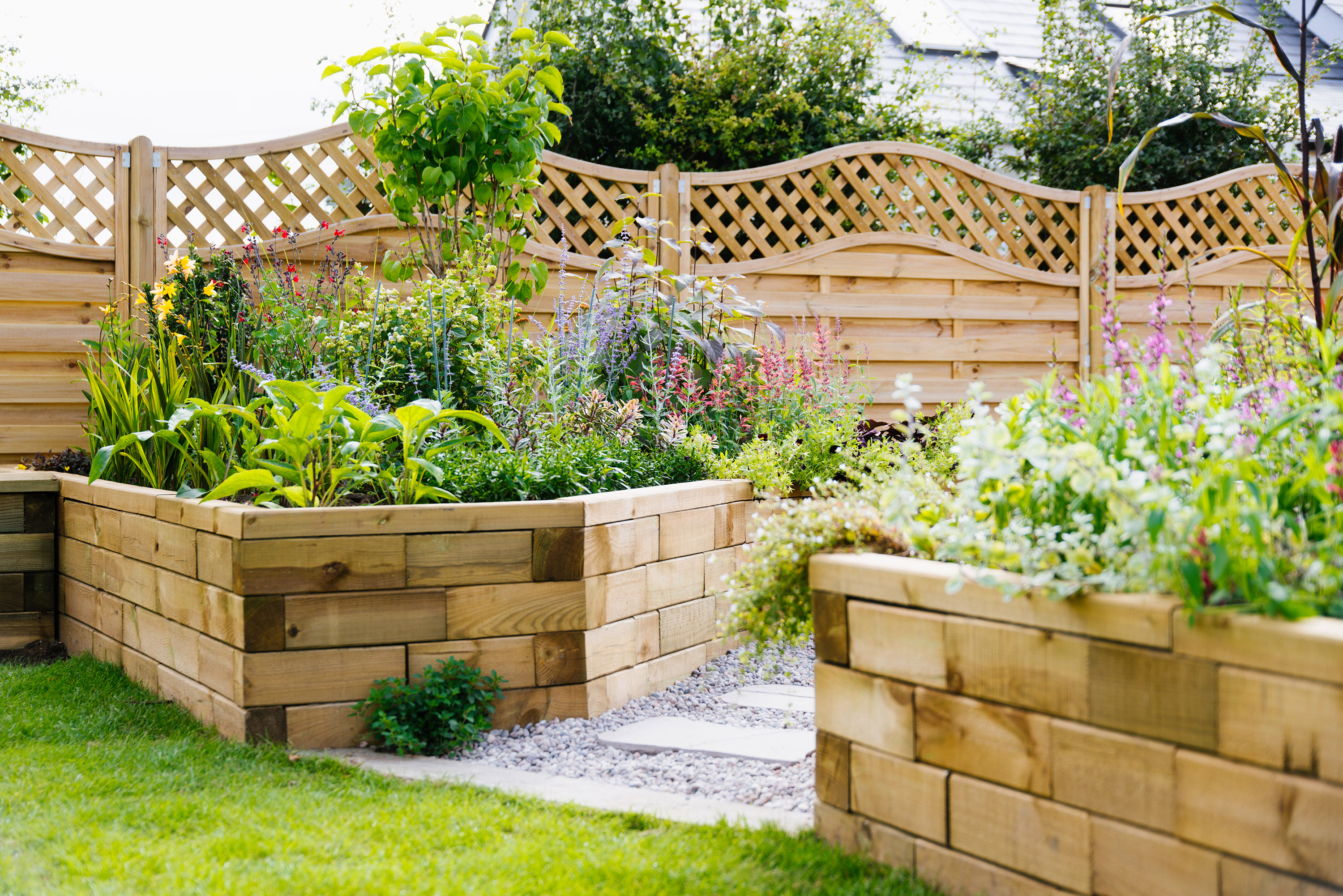 low maintenance garden ideas: raised beds WoodBlocX