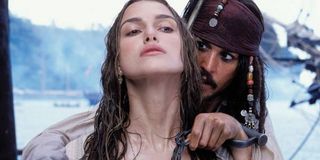 keira knightley in a corset in pirates of the caribbean
