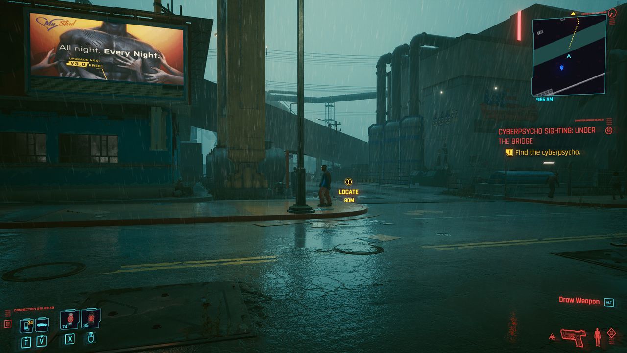 Cyberpunk 2077 Cyberpsycho Sightings locations