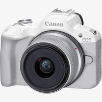 Canon  EOS R50 + RF-S 18-45mm (white)
