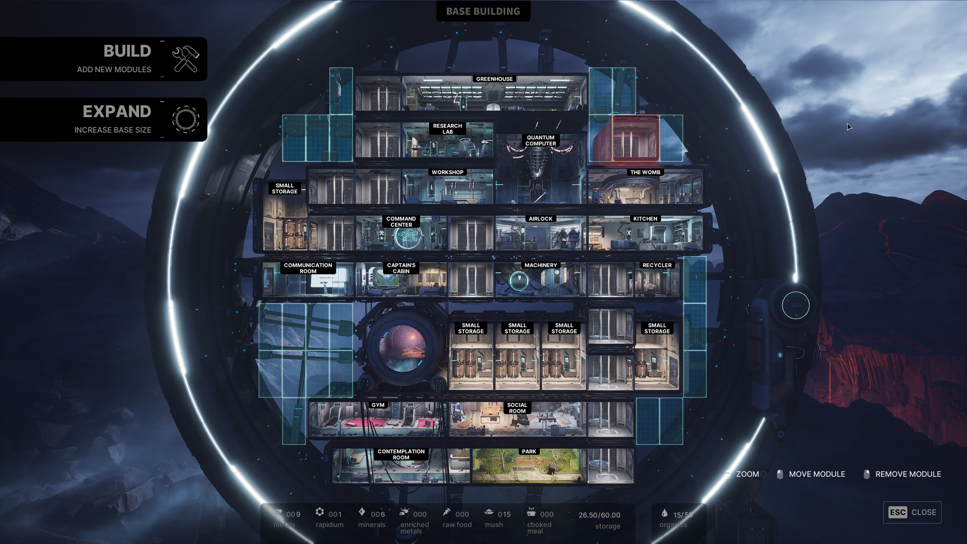 A screenshot from the game The Alters
